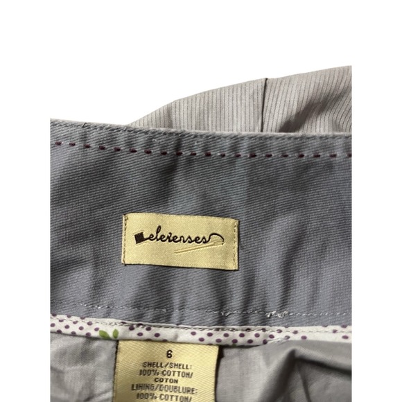 NWT Anthropologie Elevenses Gray Cotton Mini Skirt Size 6 - Picture 7 of 10